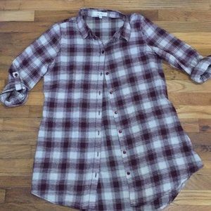 Button up Plaid Shirt
